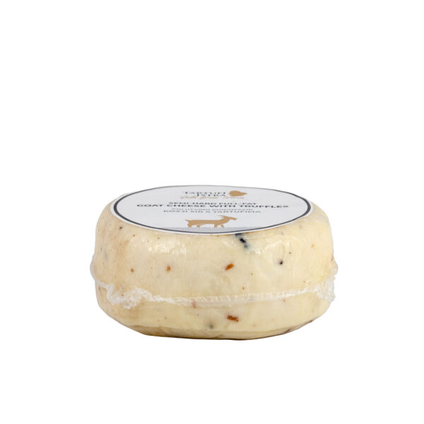 Halbfester Vollfettziegenkäse mit Trüffeln